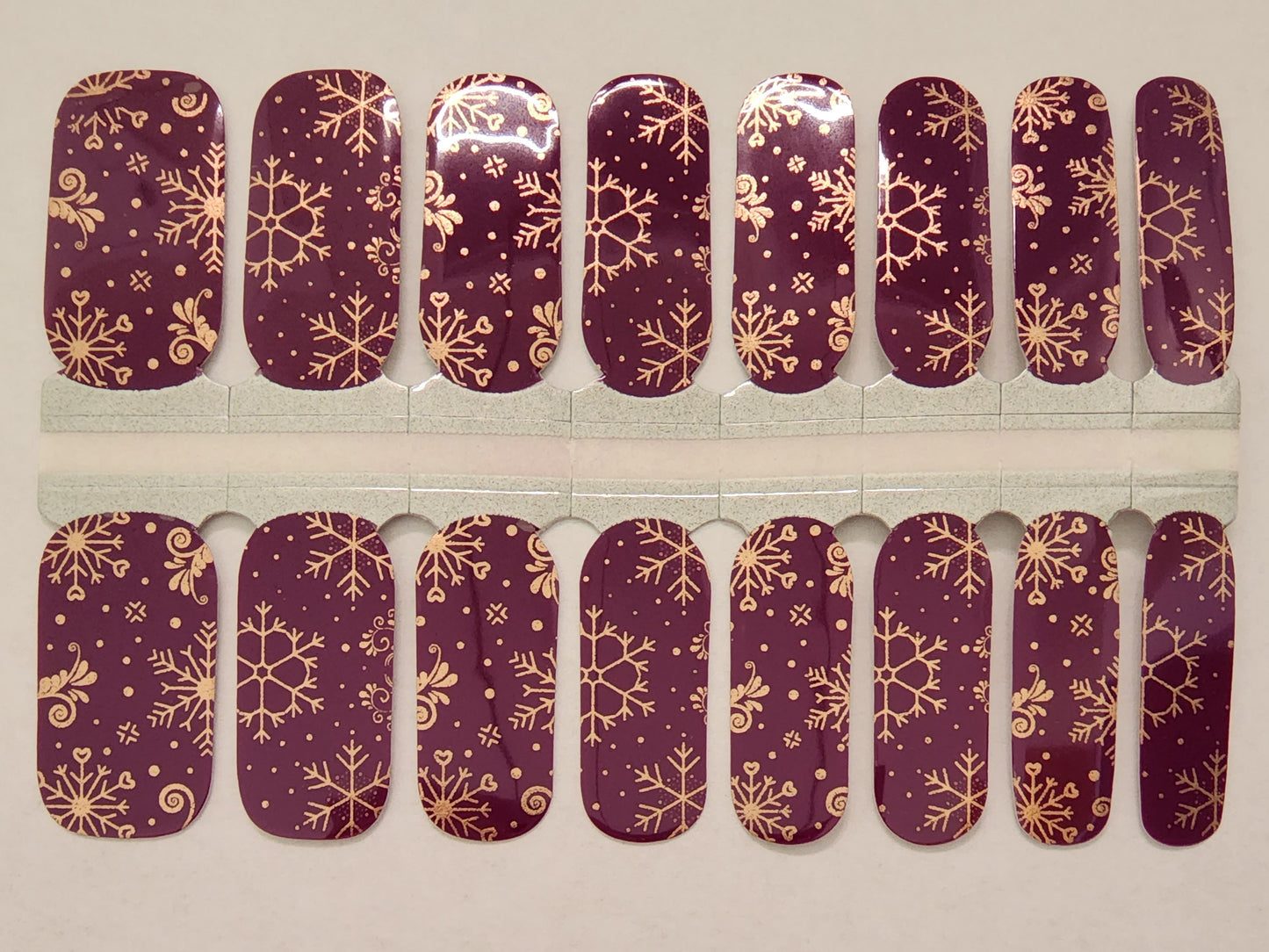 Rose Gold Snowflakes