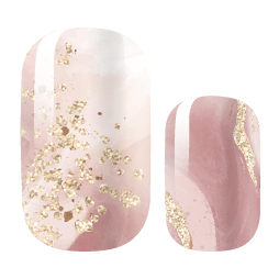 Mauve Glitter Marble